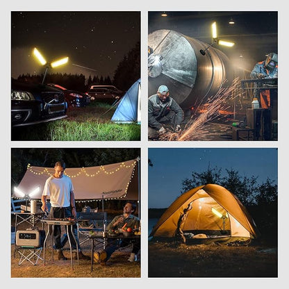 Use cases: camping, workshop, repairs, emergency lighting