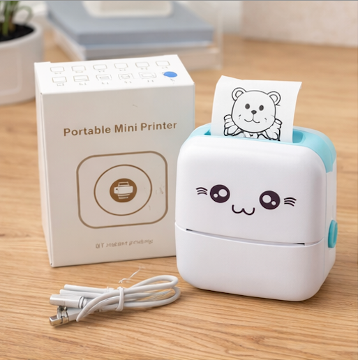 PrintPocket™ Mini Inkless Thermal Photo & Label Printer (Bluetooth)