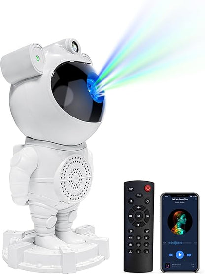 CosmicBuddy™ Nebula Astronaut Star Projector Lamp (Remote + Timer)