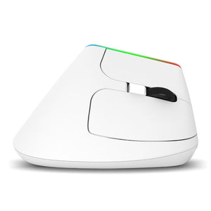 White vertical mouse side view