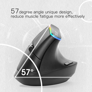 Ergonomic vertical grip angle view