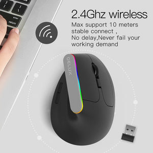 Wireless receiver and mouse top view