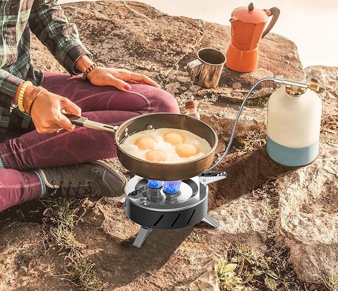 TrailFlame™ 4500W Pocket Gas Stove (Foldable • Fast Ignition • Heavy‑Duty)