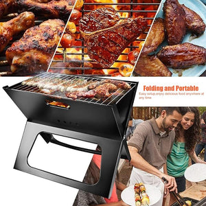 Foldable Charcoal Grill for Camping & Outdoor BBQ