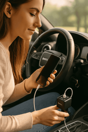 Car charger lifestyle in car