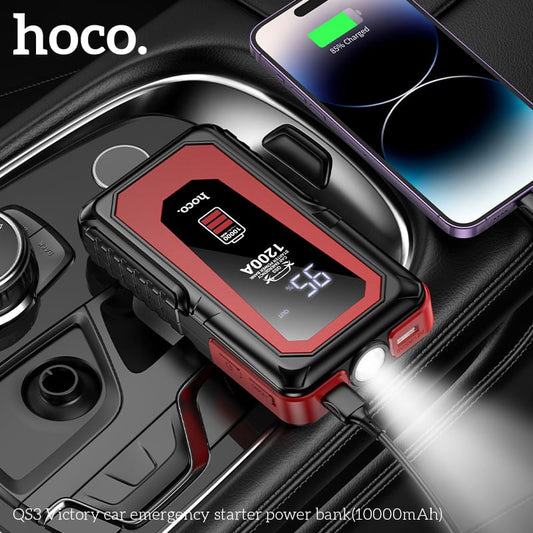 VoltRescue™ 10,000mAh Car Jump Starter Power Bank (12V Start + Fast USB‑C)