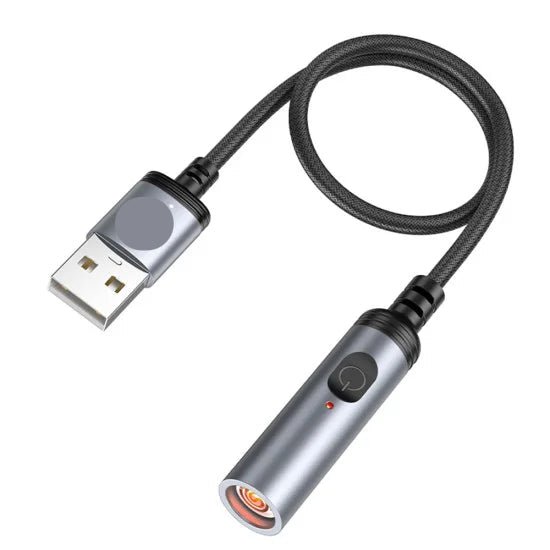 SparkLess™ USB Flameless Lighter (Windproof • Safe Heat Ignition • Travel Ready)
