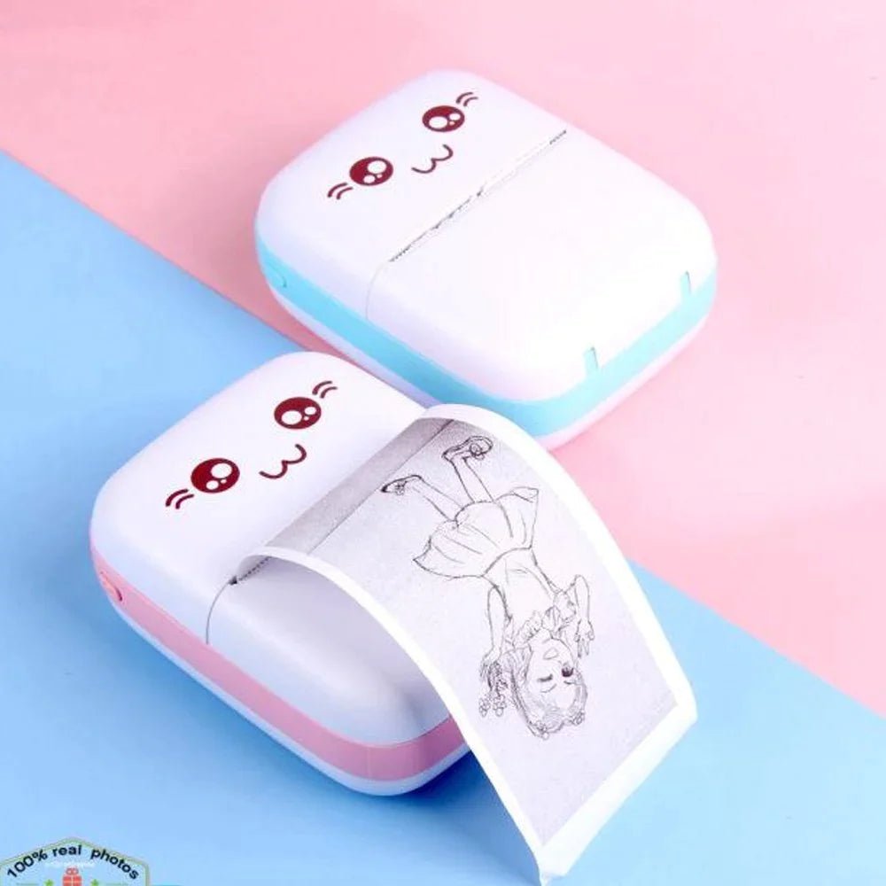 Mini inkless thermal pocket printer - Pink