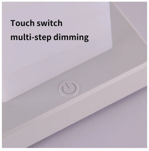 LED touch controls close-up