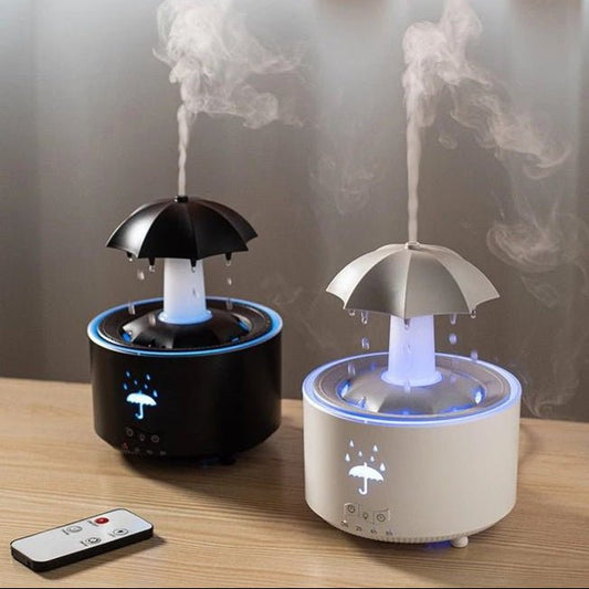RainDrop Glow™ Aroma Diffuser – Ultrasonic Mist + 7-Color LED Night Light