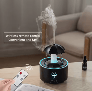 RainDrop Glow™ Aroma Diffuser – Ultrasonic Mist + 7-Color LED Night Light