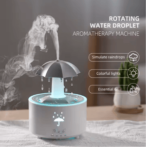 RainDrop Glow™ Aroma Diffuser – Ultrasonic Mist + 7-Color LED Night Light